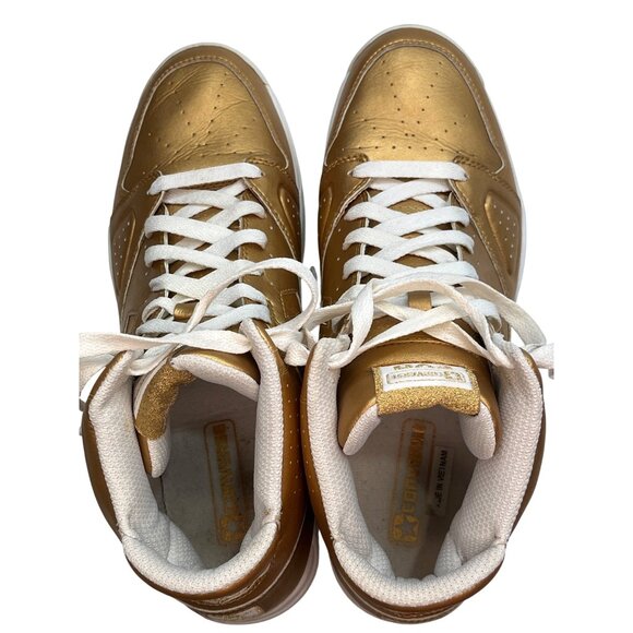 Converse Gold Metallic High-Top Sneakers Men's Size 13 US - Picture 2 of 6
